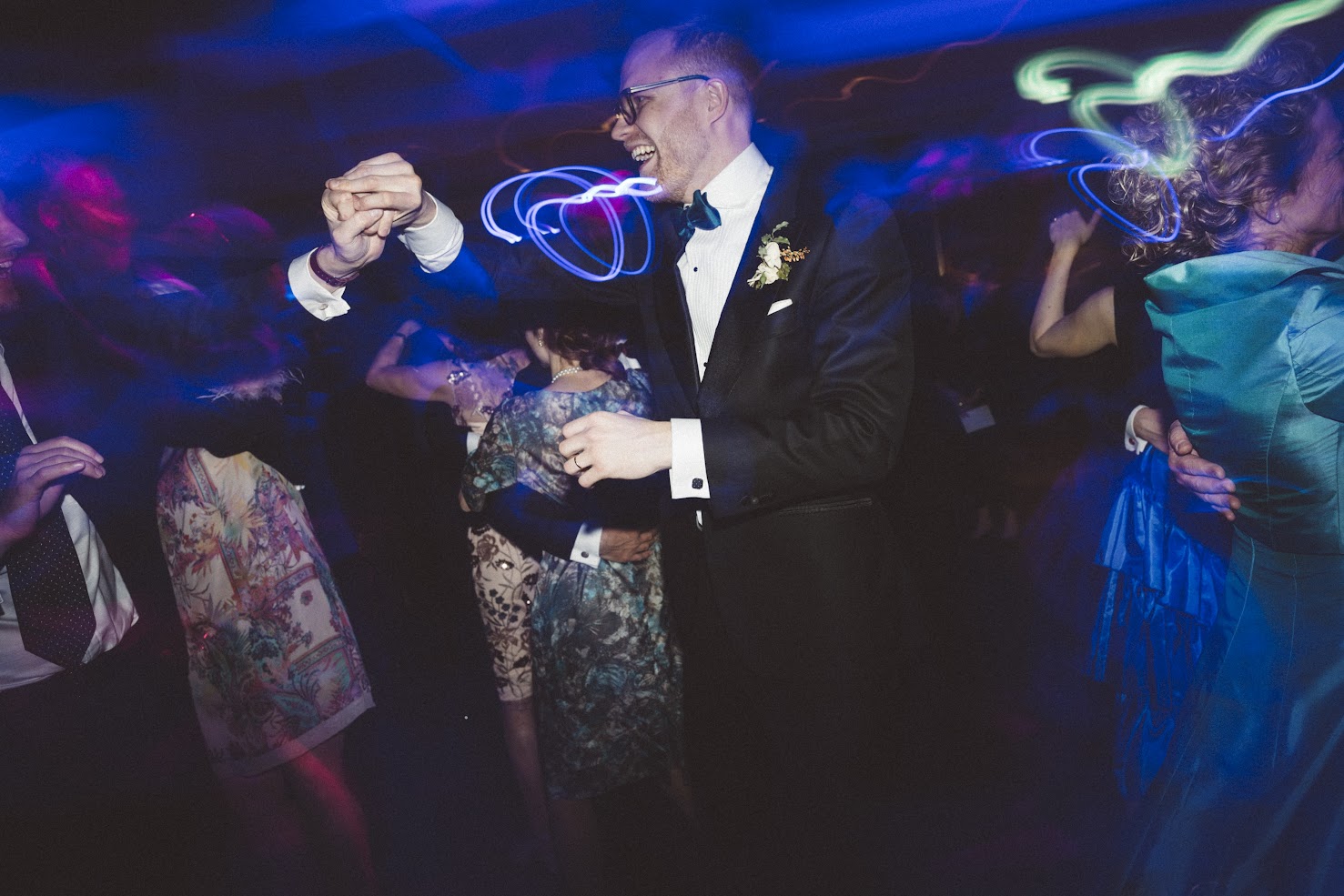 Eric dancing at a party